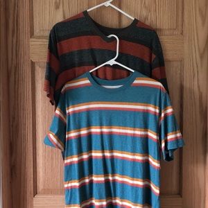 Lot of 2 Men’s striped T-shirts